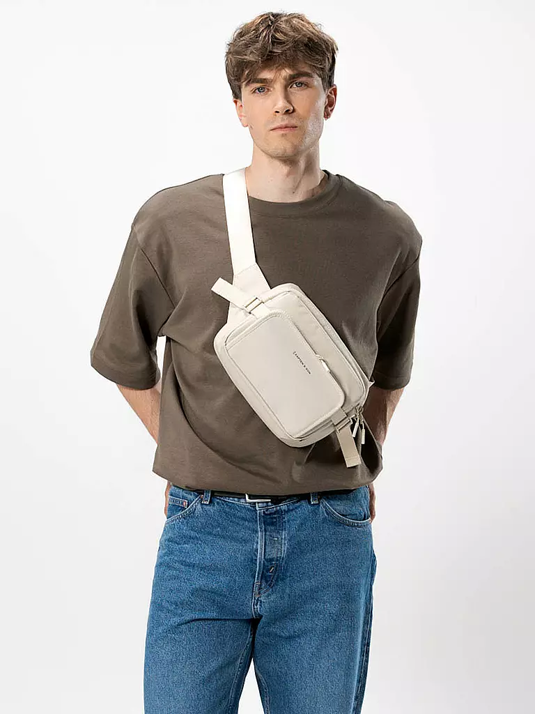 KAPTEN & SON Tasche - Umhängetasche LISBON CROSSBODY, erweiterbar beige