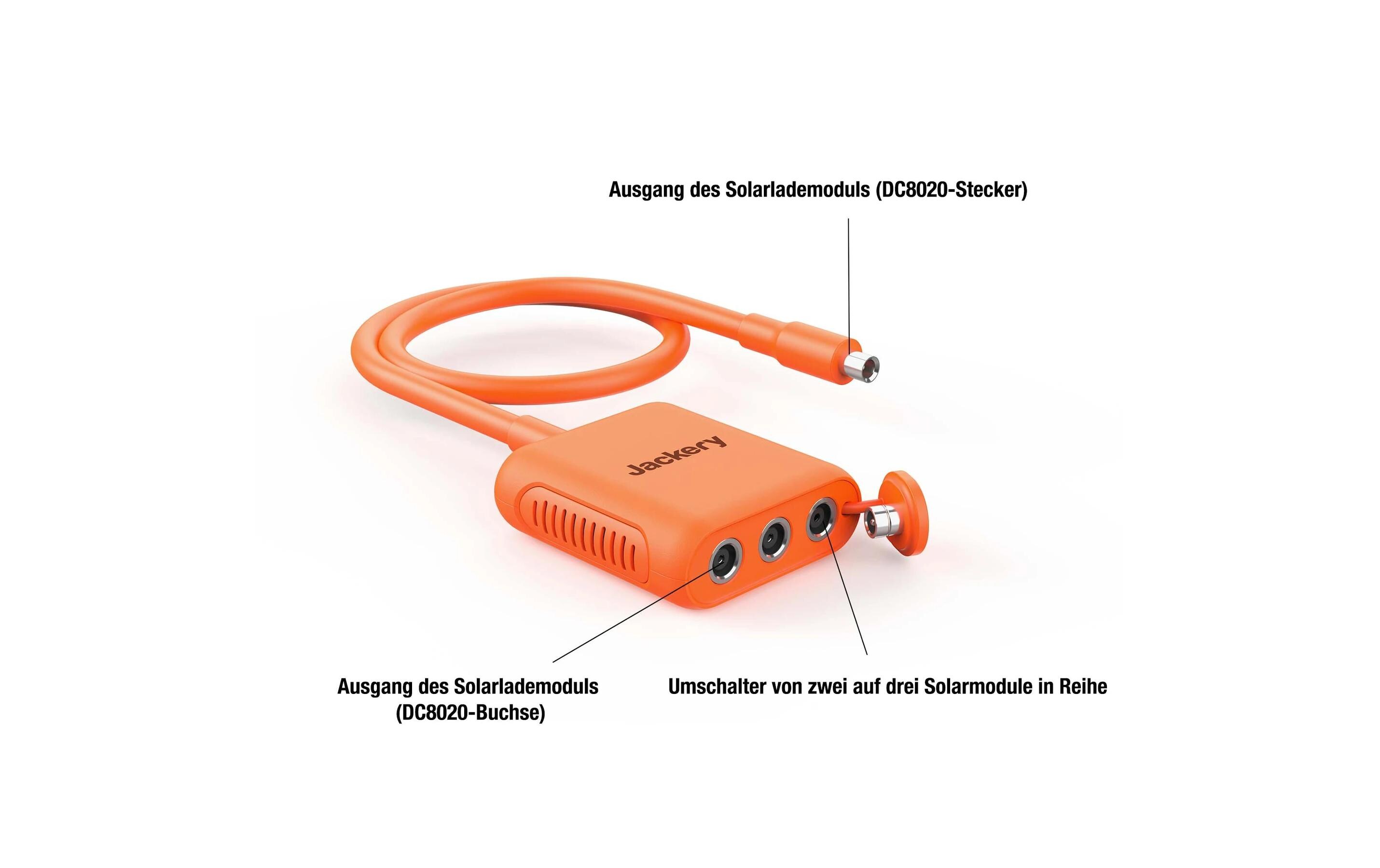 Anschlussset DC8020 für SolarSaga 200 & Explorer 2000 ProErmöglicht den Anschluss von bis zu 3 SolarSaga 200 Panels an den Explorer 2000 Pro