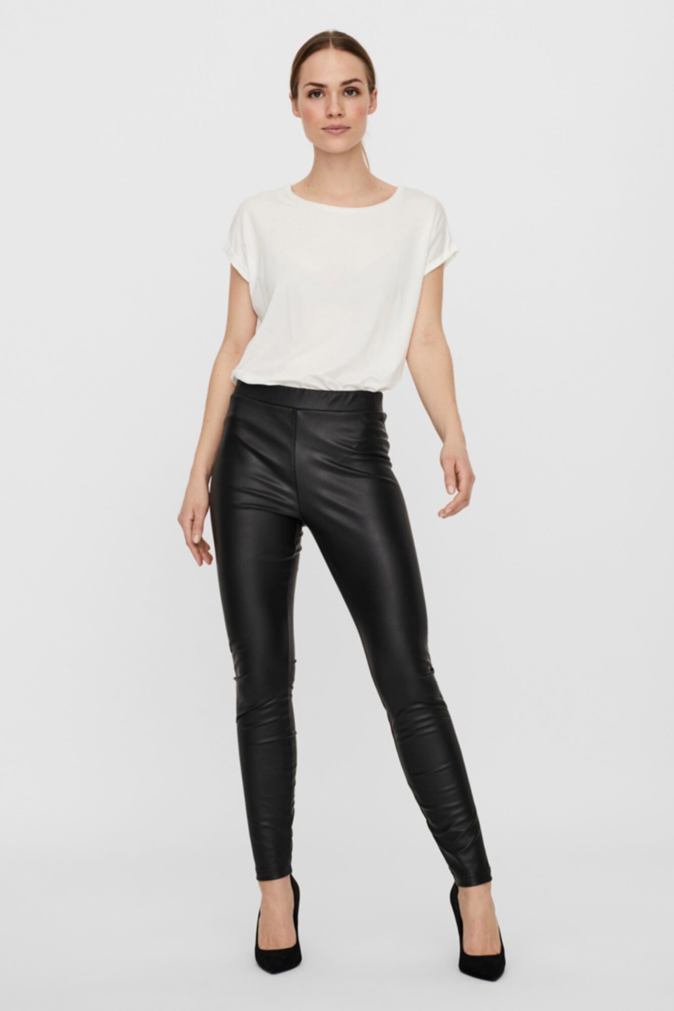 Legging de pele sintética - Preta