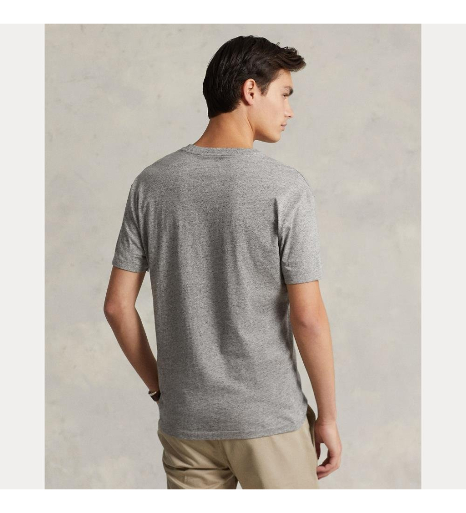 Camiseta Ralph Lauren Classic Fit cinza