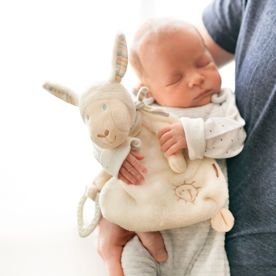 fehn® Schmusetuch Baby Love Schaf Paul mit Softbeißer