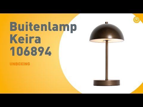 Buiten tafellamp mushroom donkerbrons oplaadbaar - Keira