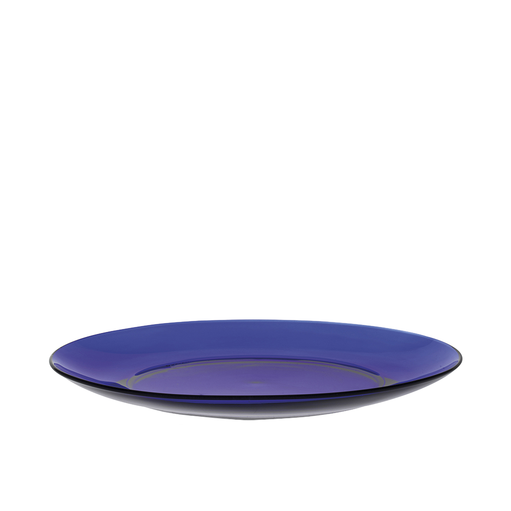 Lys - Assiette plate en verre (Lot de 6)