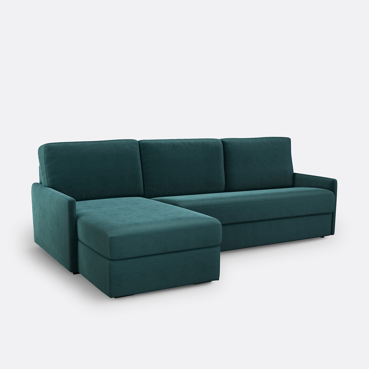 LA REDOUTE INTERIEURS<br>Sofá-cama de canto em veludo, espuma Marta