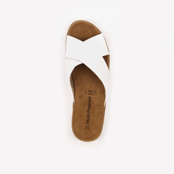 Hush Puppies dames slippers wit