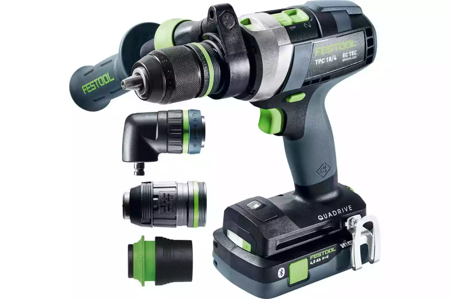Festool TPC 18/4 5,0/4,0 I-Set/XL 18V Li-Ion accu klopboormachine set (1x 4,0Ah & 1x 5,0Ah) in systainer - 75Nm
