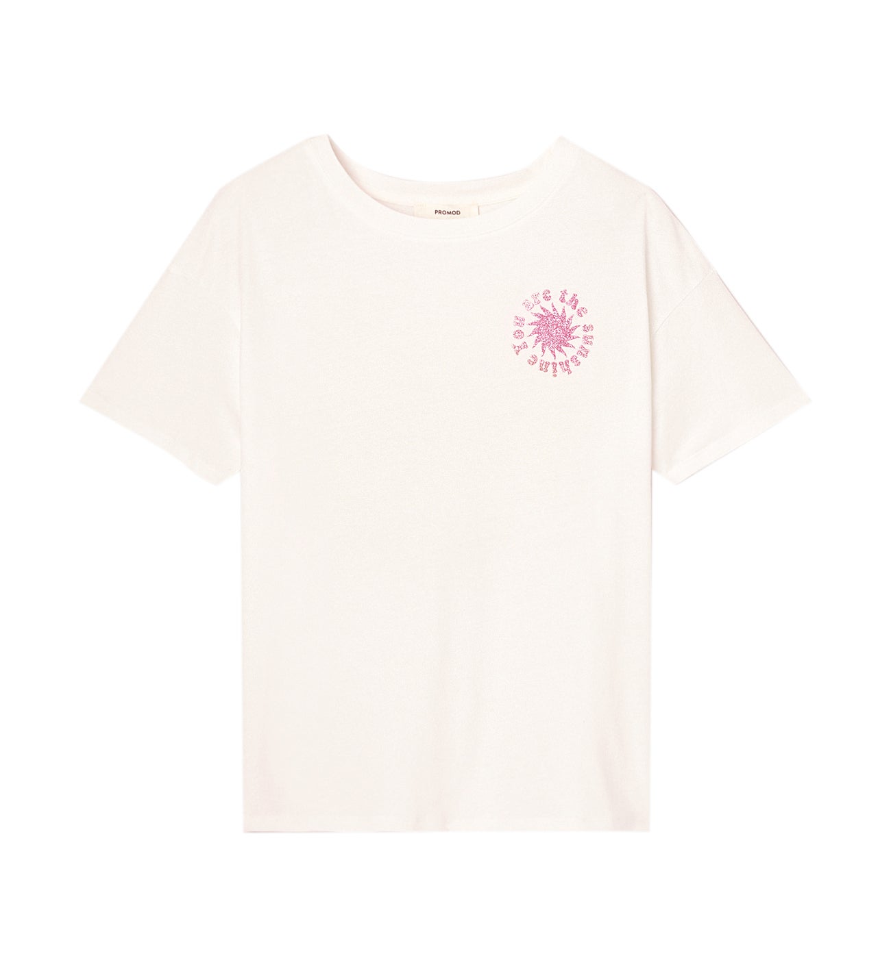 T-shirt à message Femme - Imprimé écru