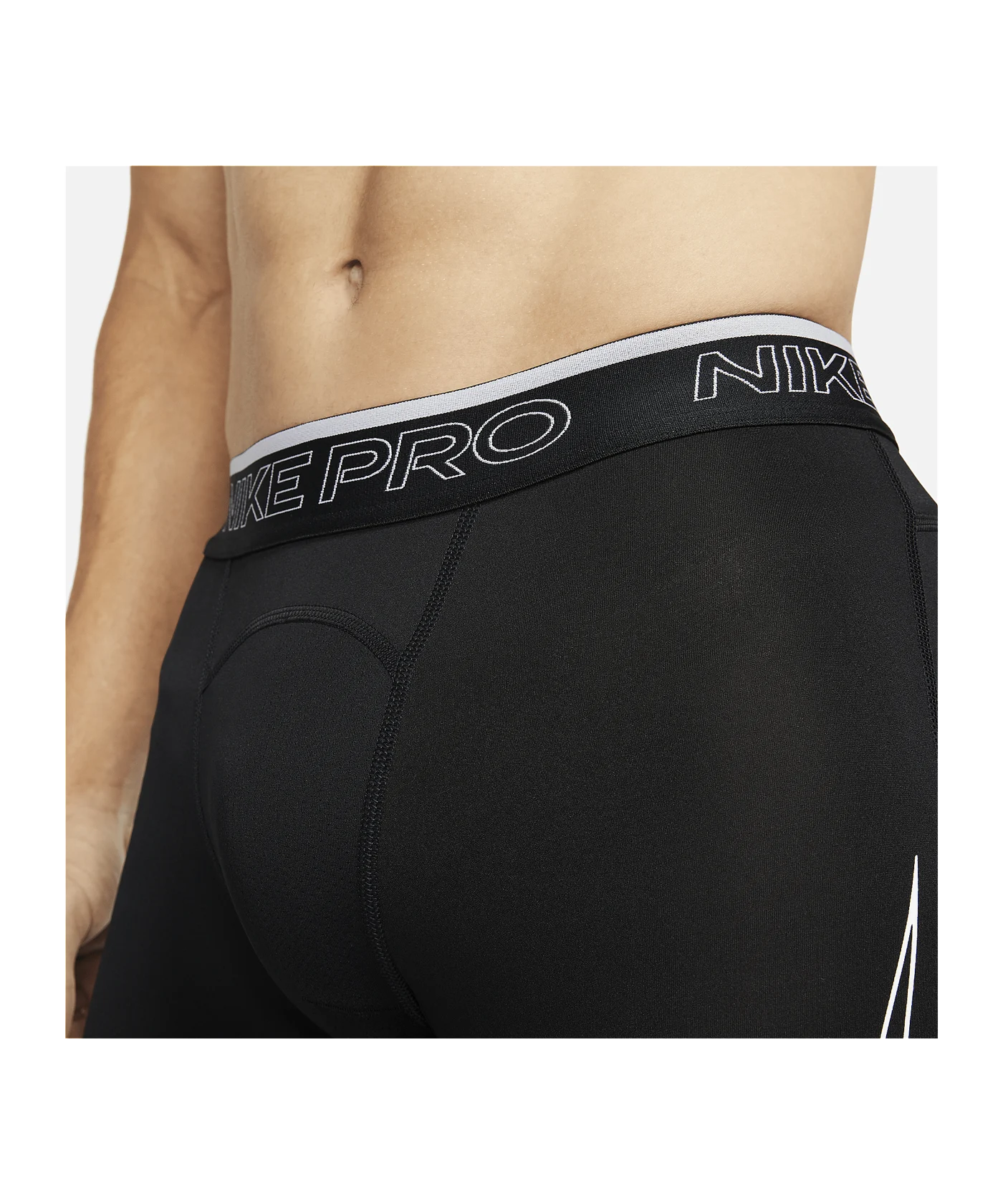 Nike Pro Short Schwarz Weiss F010