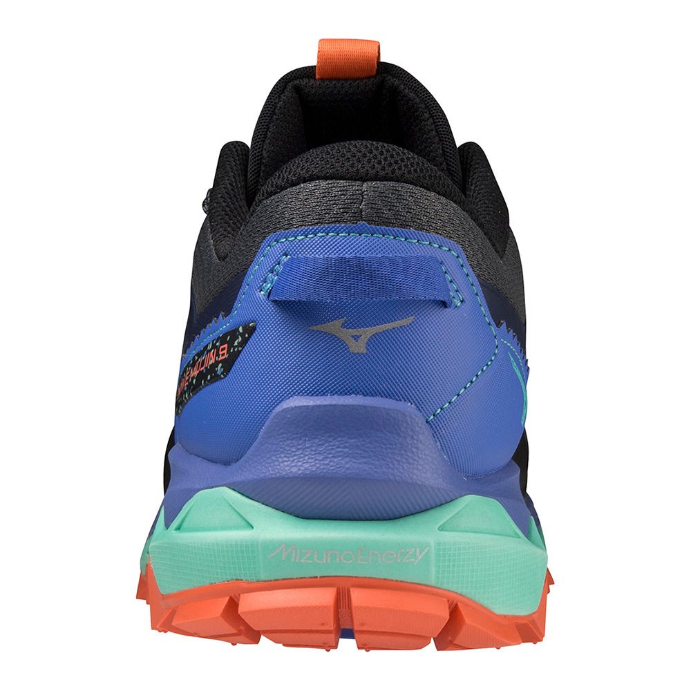 Mizuno WAVE MUJIN 9 - Chaussures trail Homme iron gate/nimbus cloud/amp. blue