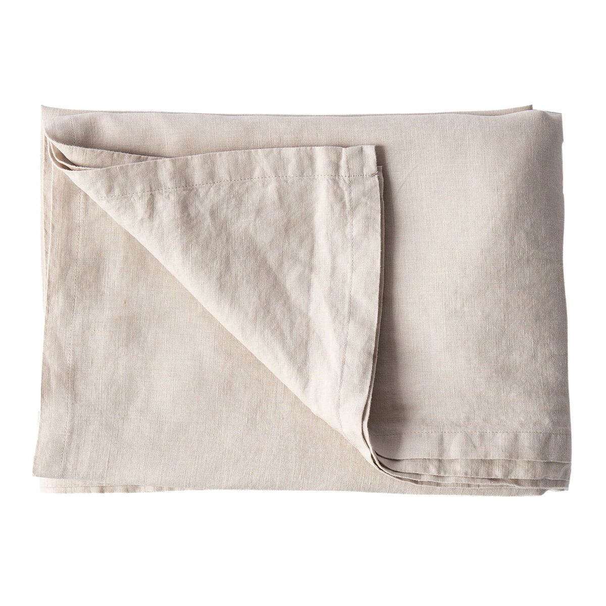 Bordduk i lin 145x330 cm, warm grey