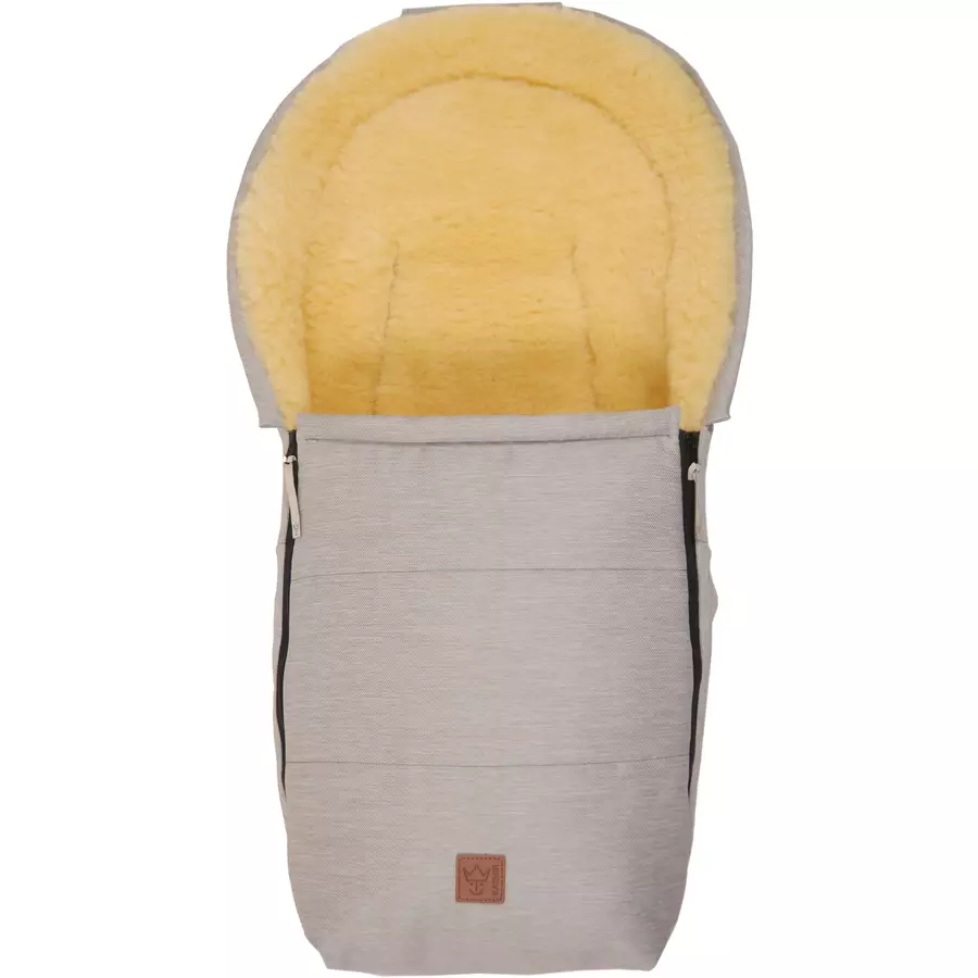 KAISER Winterfußsack Emma denim light grey