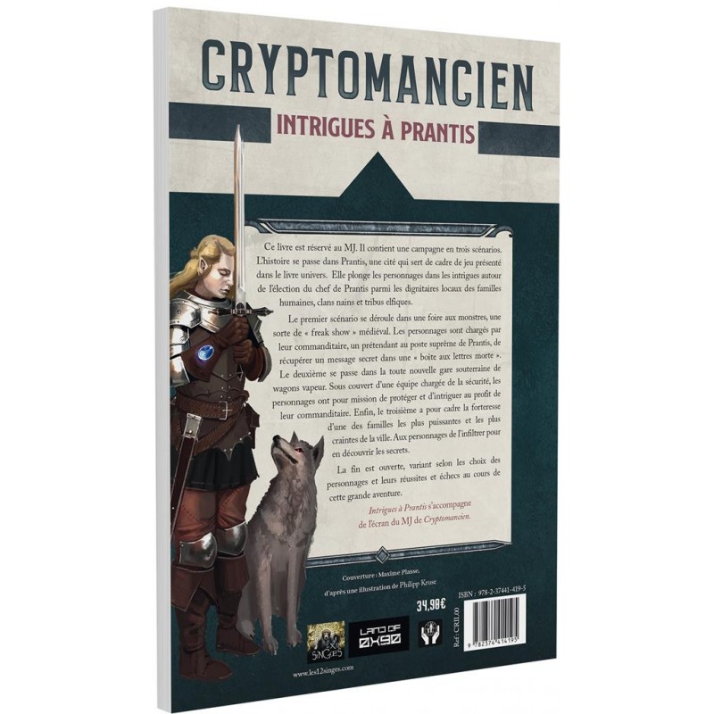 Cryptomancien - Intrigues à Prantis