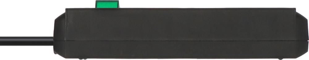 Brennenstuhl Eco-Line Stekkerdoos met Schakelaar Zwart 3m H05VV-F 3G1,5 - 1152300400