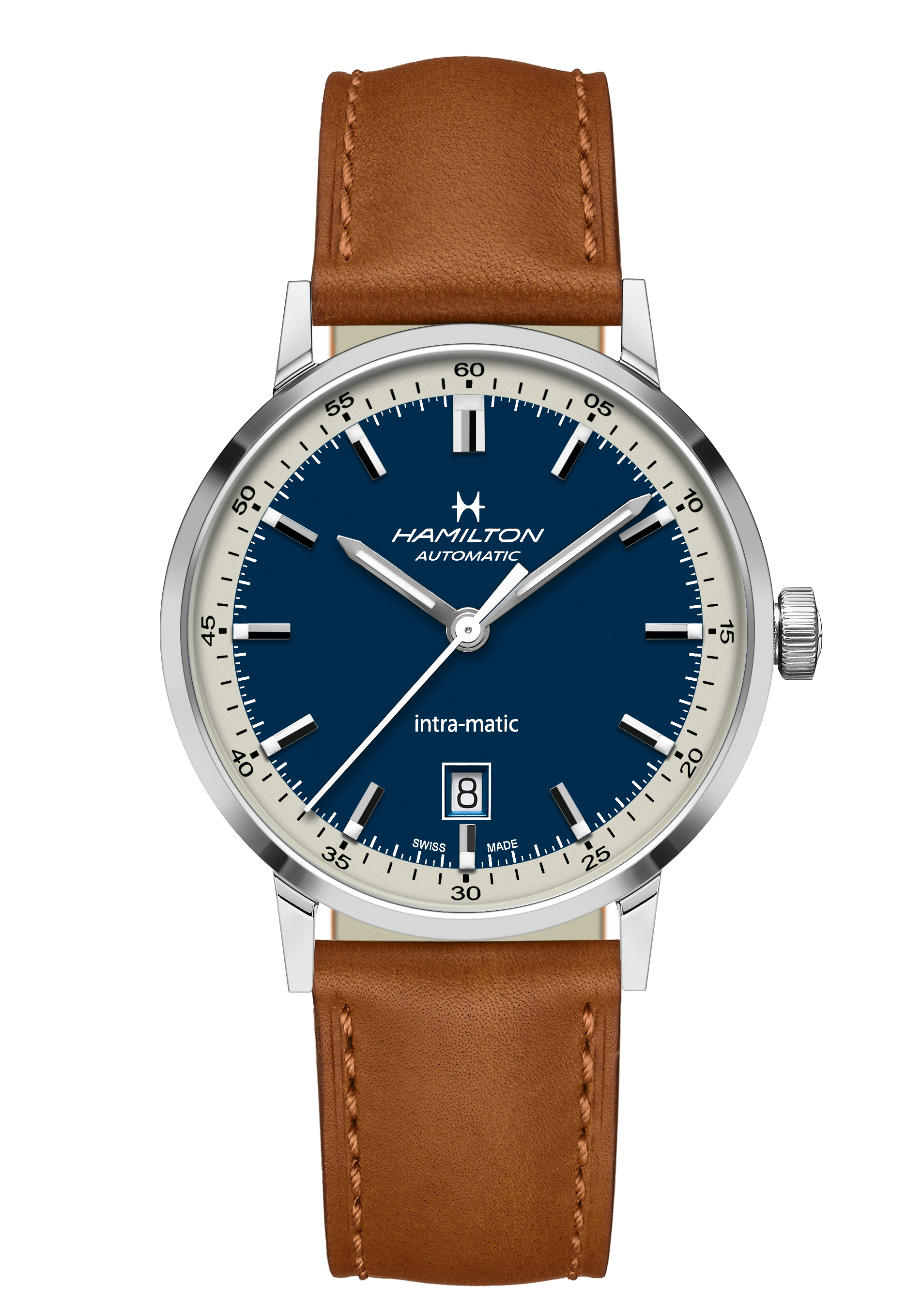 Hamilton Intra-Matic Automatik Herrenuhr Blau H38425540