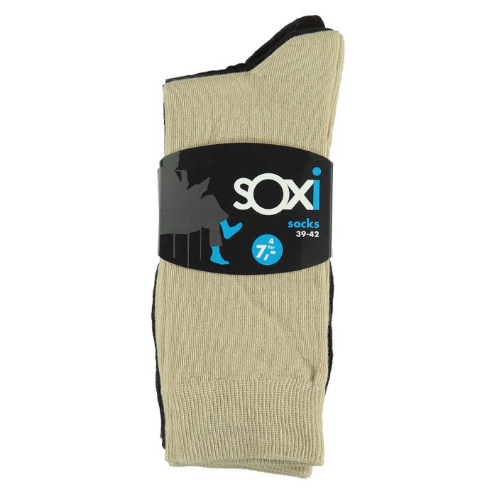 sOxi-4-pack katoenen herensokken