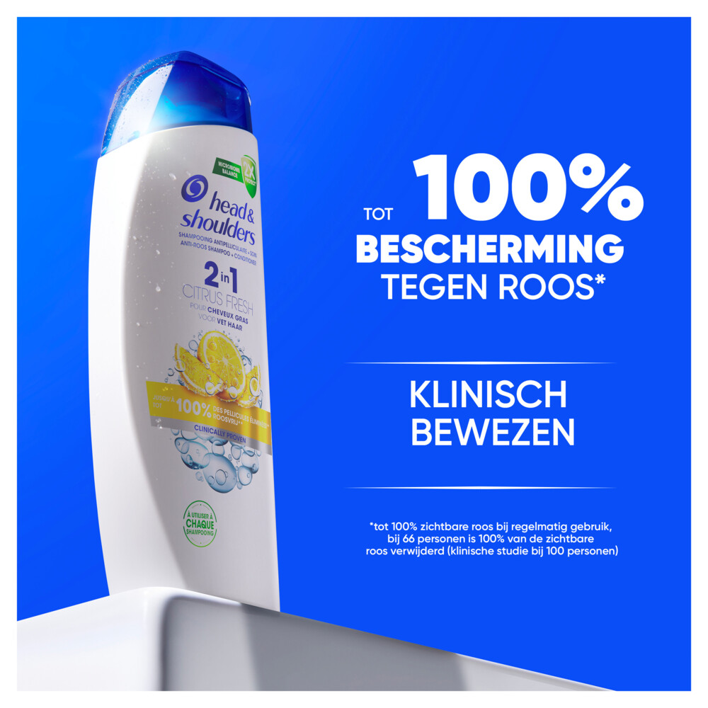 6x Head & Shoulders 2in1 Citrus Fresh300 ml