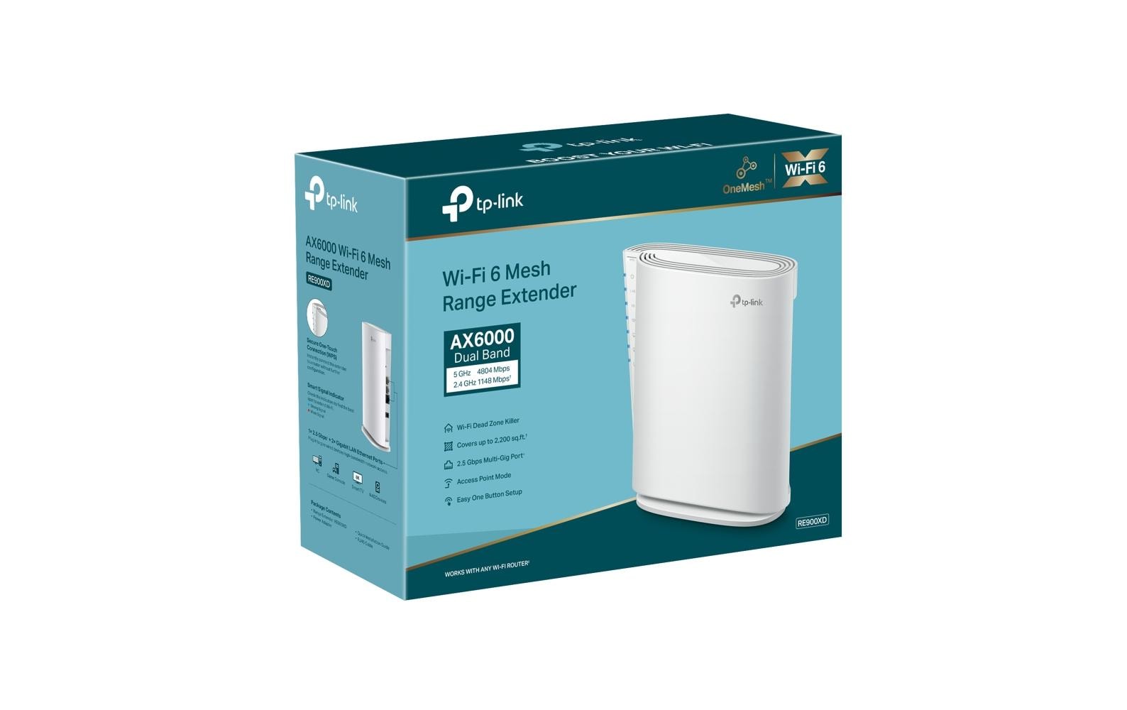 WLAN-Mesh-Repeater RE900XDAX6000 Mesh Wi-Fi 6 WLAN Repeater
