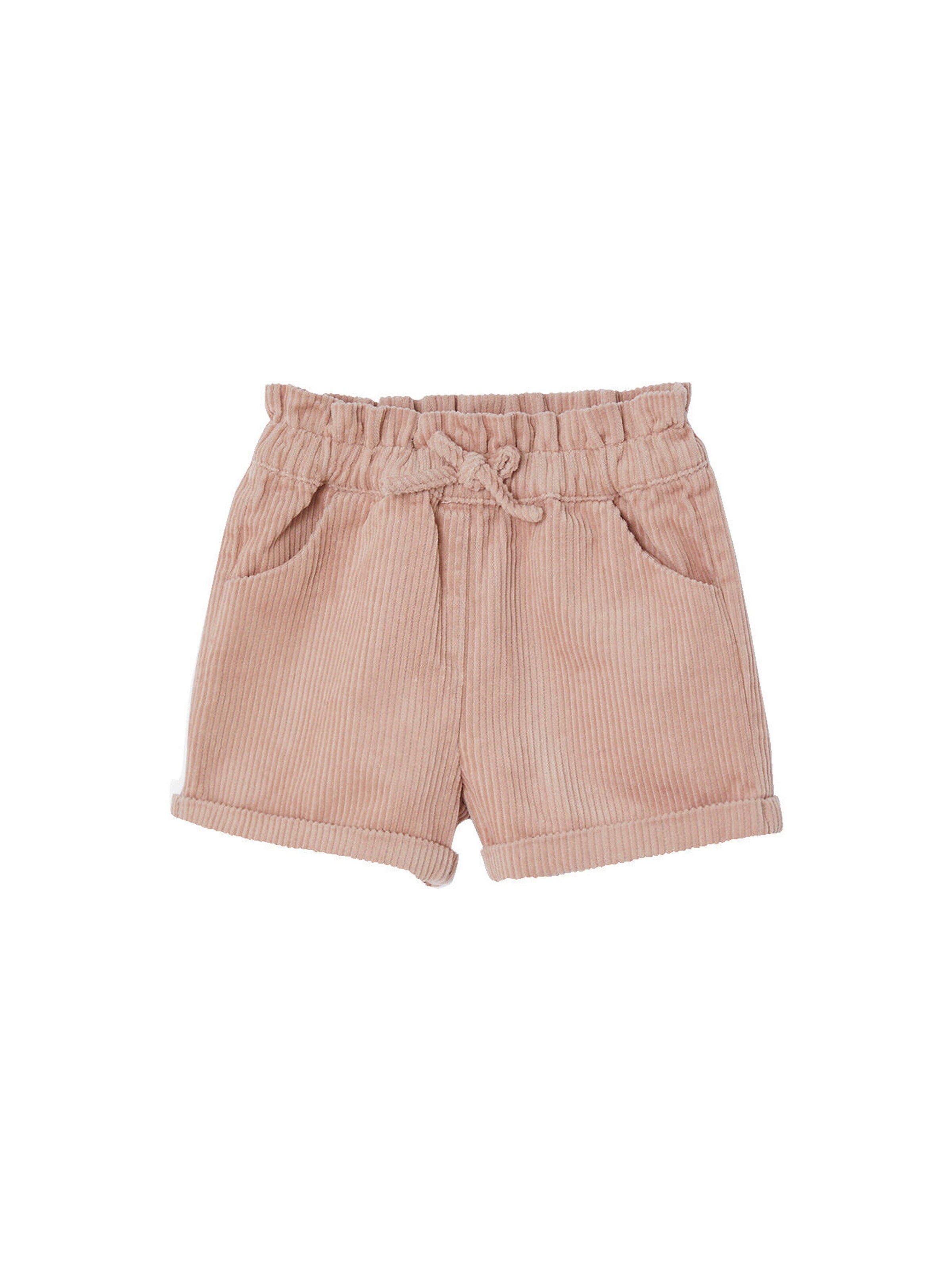 Vertbaudet Mädchen Baby Cord-Shorts pudrig rosa
