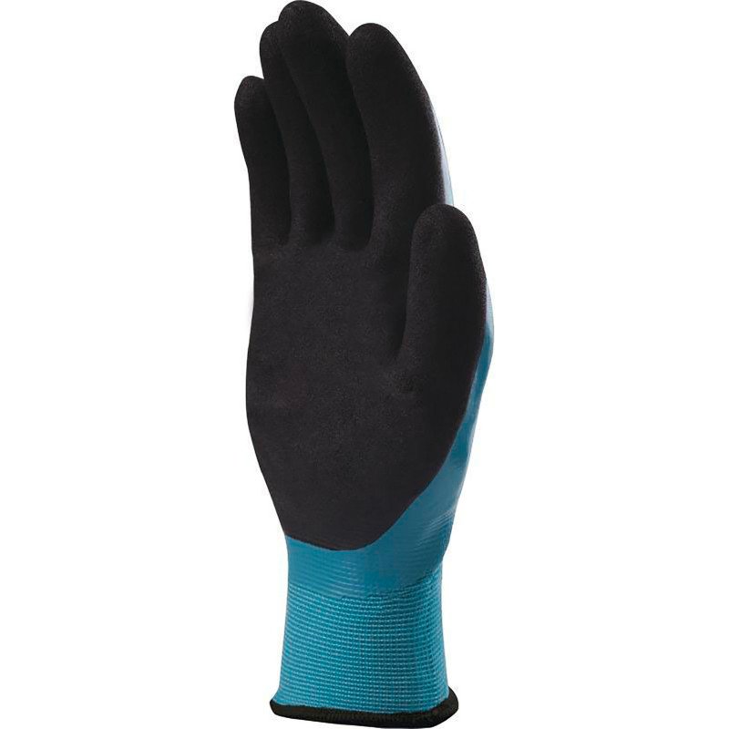 Gants pour travaux en milieu huileux et graisseux Delta Plus WET & DRY VV636BL - La paire