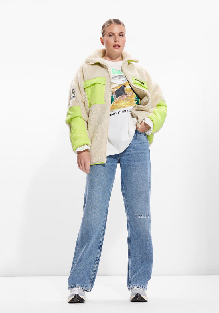 ecru stieglitz teddy jas devante teddy jacket