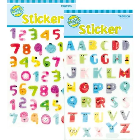 Trötsch Buchstaben- u. Zahlensticker