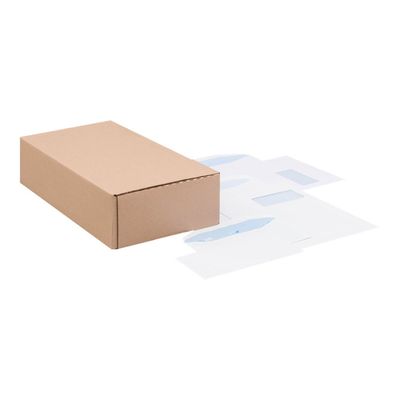 GPV Envel'Matic - 500 Enveloppes patte trapèze - C5/6 114 x 229 mm - 80 gr - fenêtre 45x100 mm - blanc