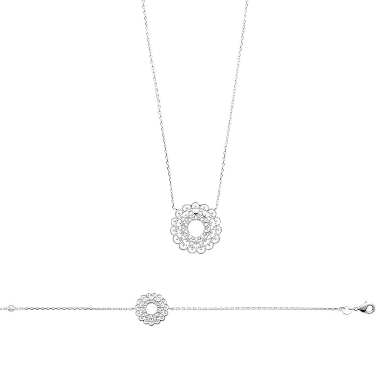 Collier Femme - Argent 925 - Longueur : 45 cm