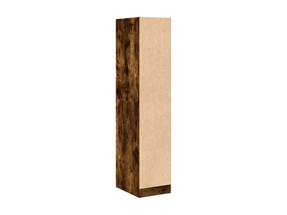 Armoire d'apothicaire chêne fumé 30x41x144,5 cm bois ingénierie