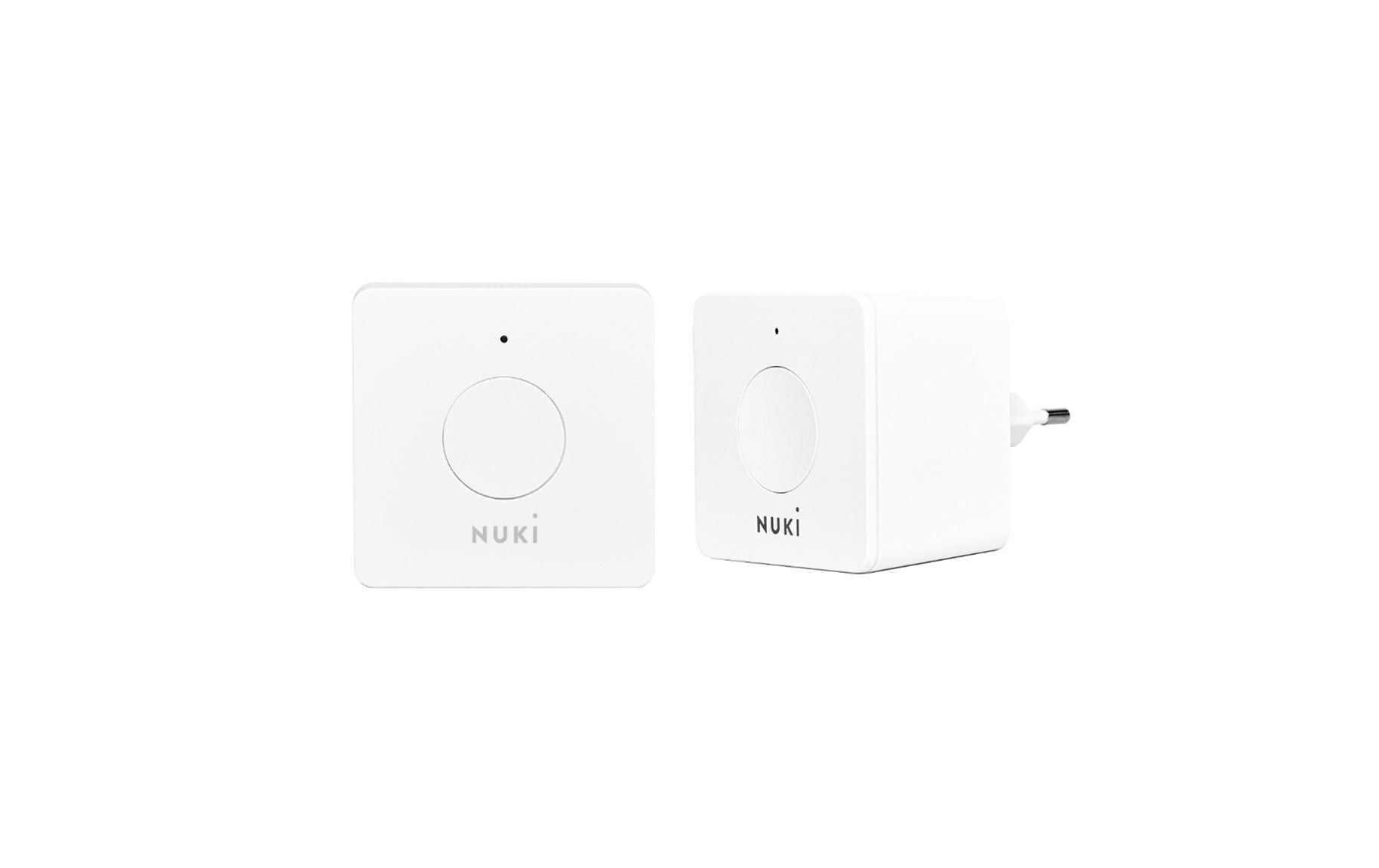 Opener Set, Weiss inkl. Bridge<br>Nuki Opener Set – Smarter Türöffner