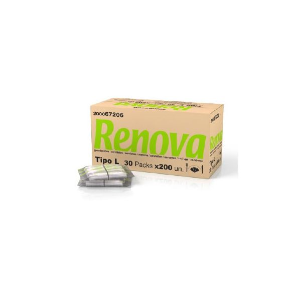 Renova Guardanapos Bar Tipo L 17x13 30x200un - 6mil - 6511042