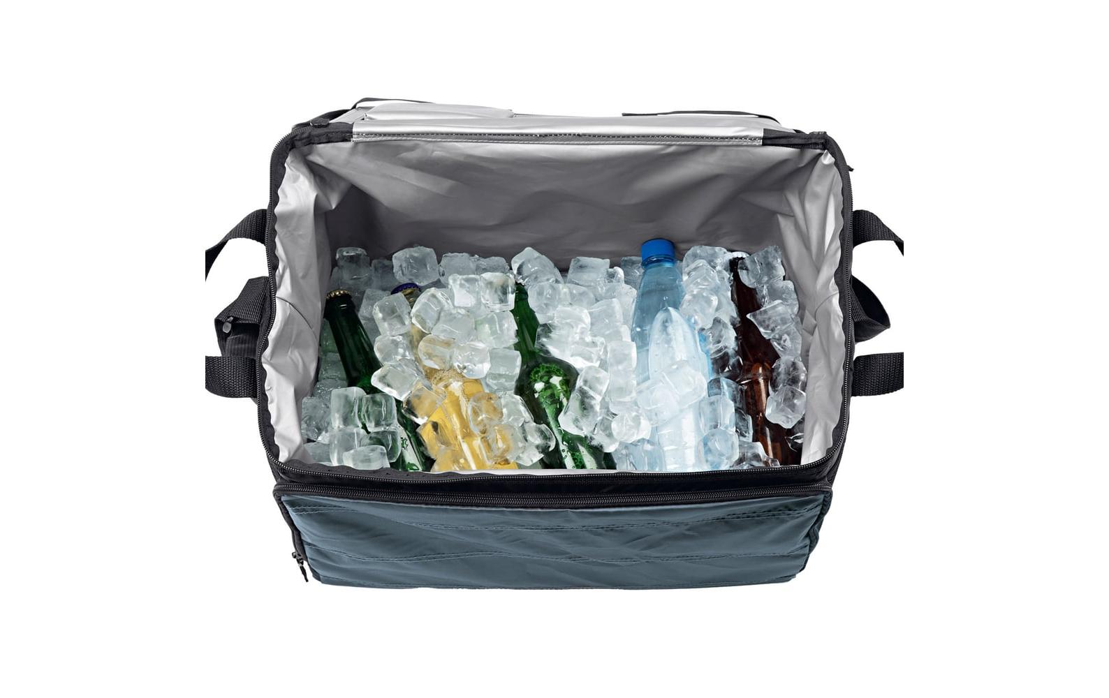 Kühltasche faltbar - 30 l – Schwarz / DunkelgrauFaltbare Isoliertasche mit 30 Litern Kapazität
