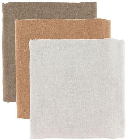 Thats Mine Spucktücher - 70x70 - 3er-Pack - Beige/Brown/Golden