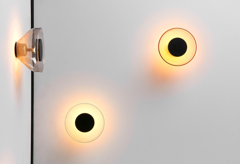 Marset Aura wandlamp LED Ø18 opaal