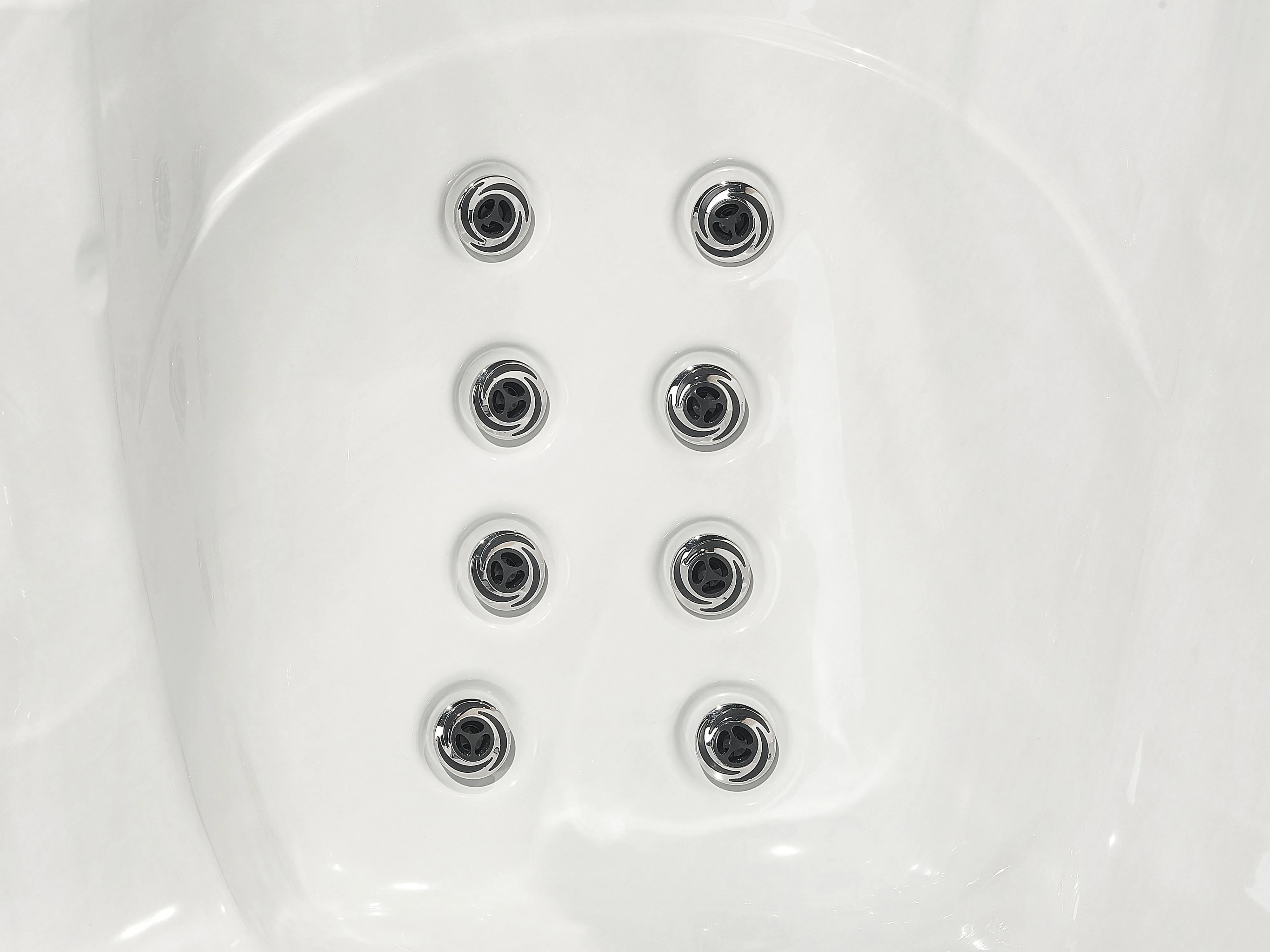 Buiten hottub met LED TULAROSA Wit