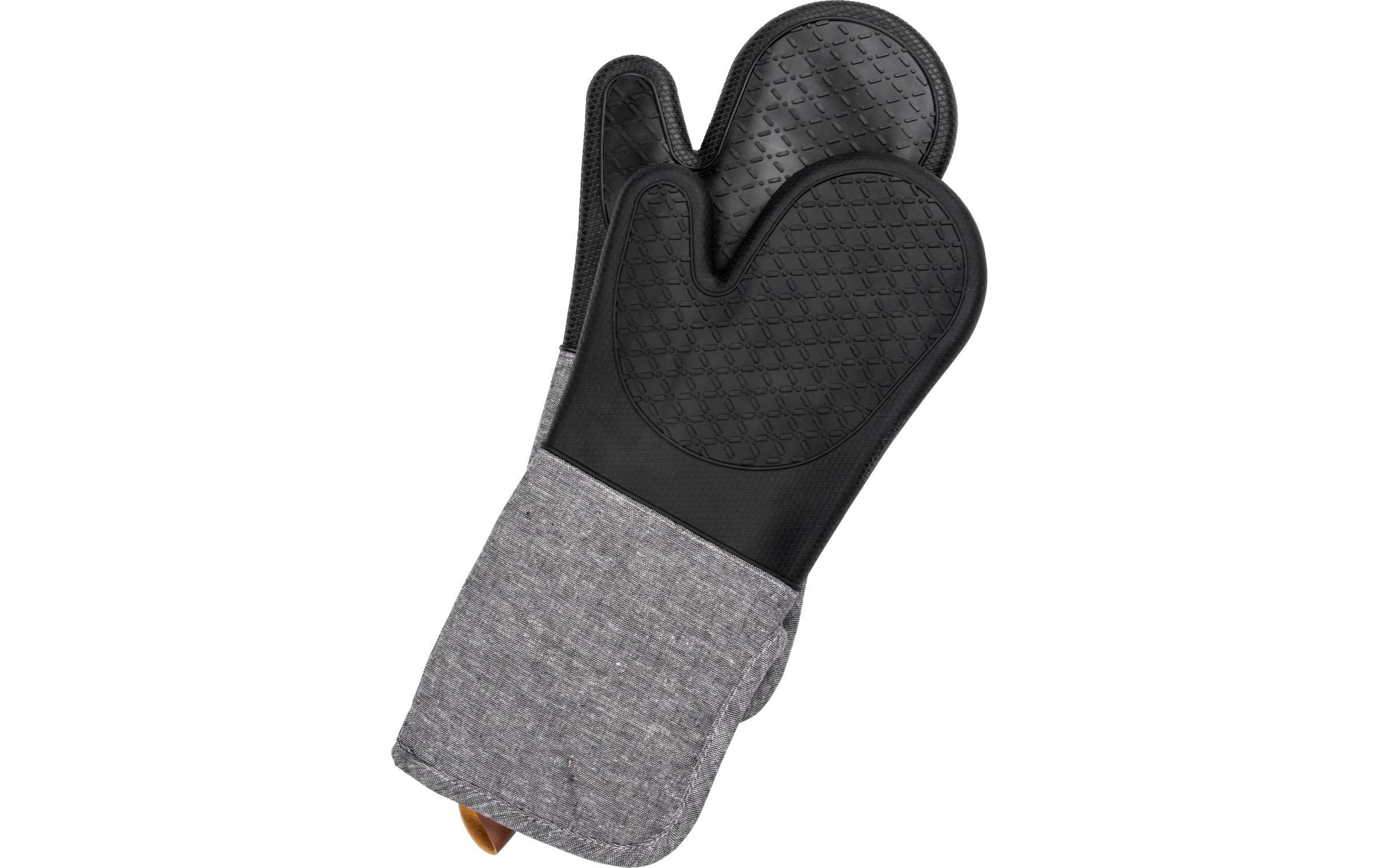 Küchenhandschuh Ada 2er Set, Grau/SchwarzTopfhandschuhe