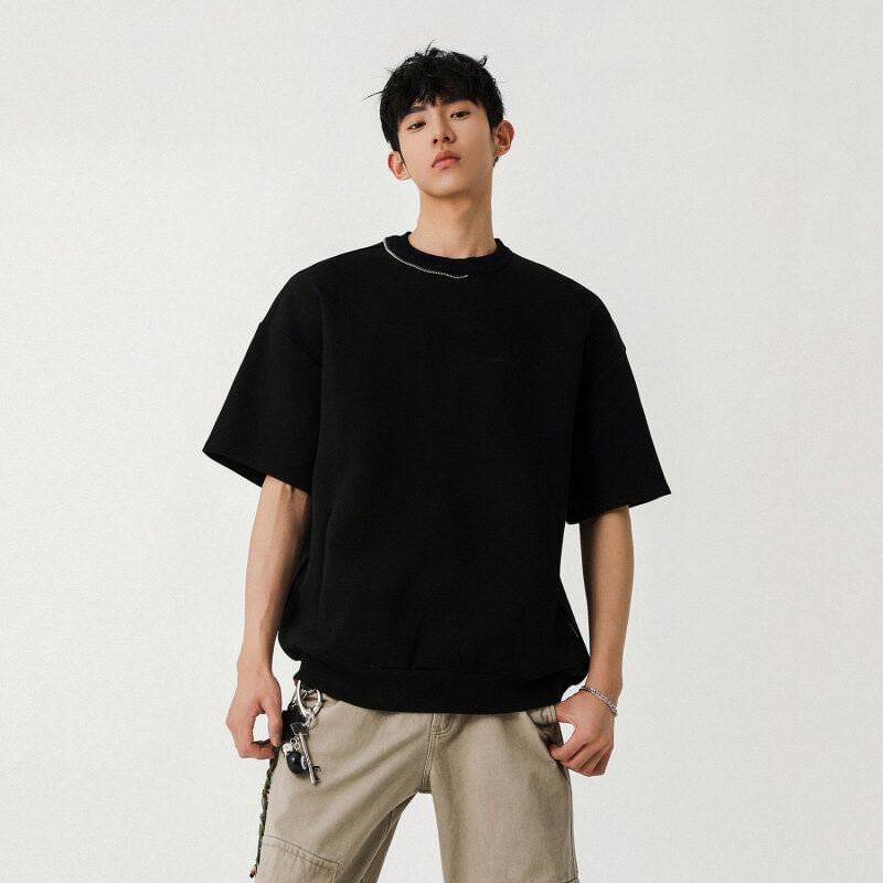 VEAZ - Effen T-shirt met korte mouwen en ronde hals