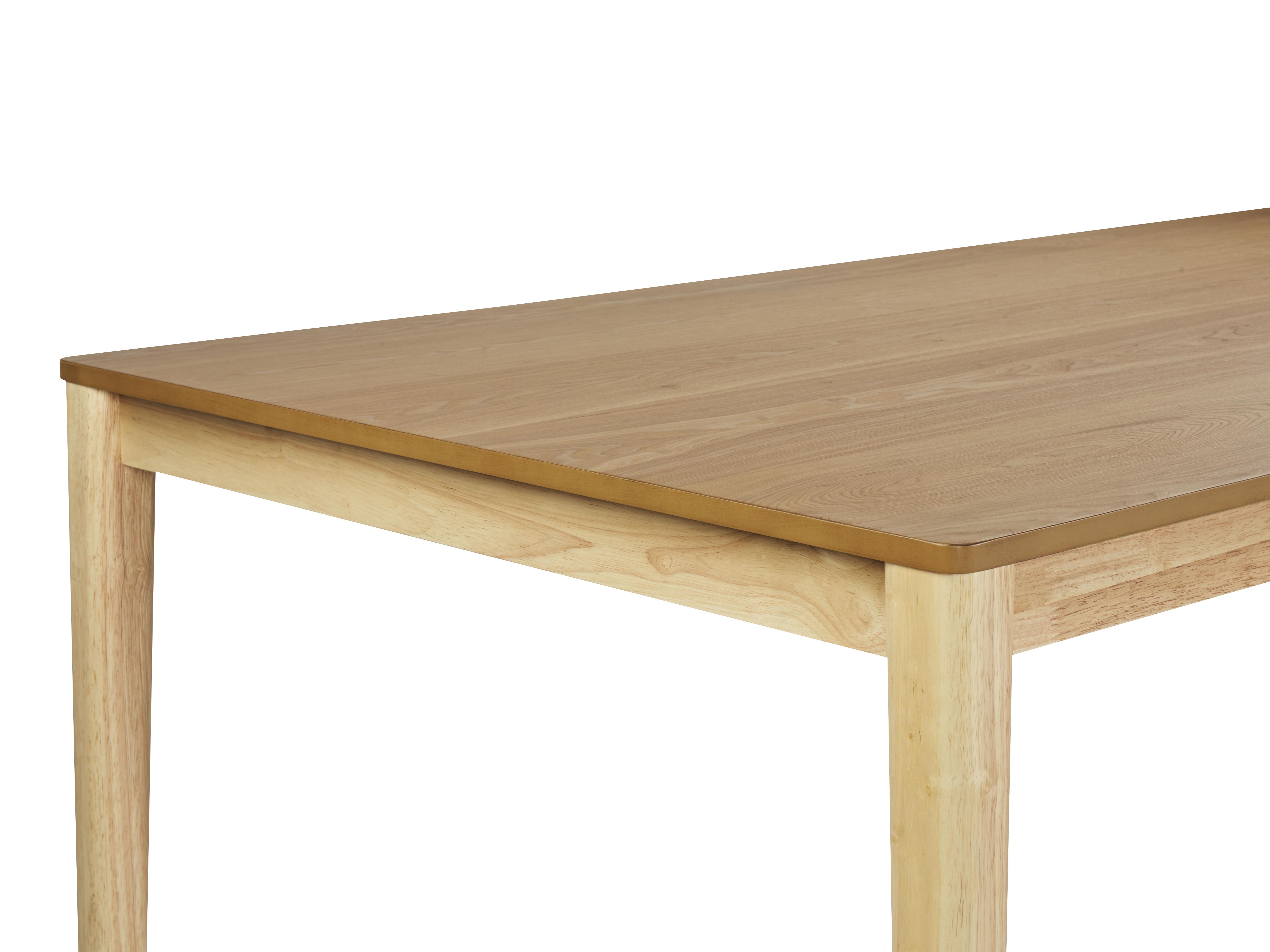 Eettafel ERMELO Natuurlijk essenhout 100 cm 200 cm