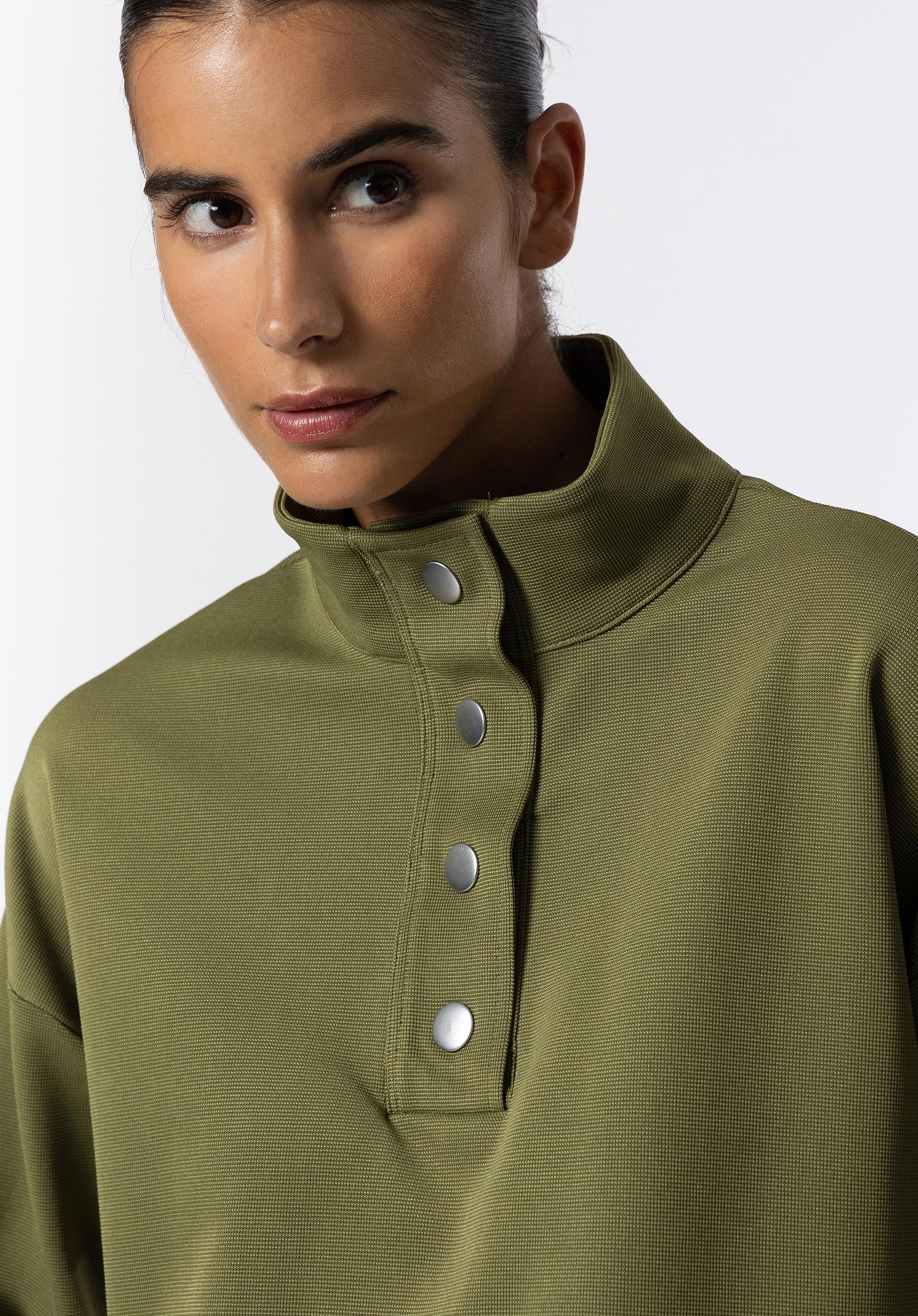Sweatshirt Piqué com Molas