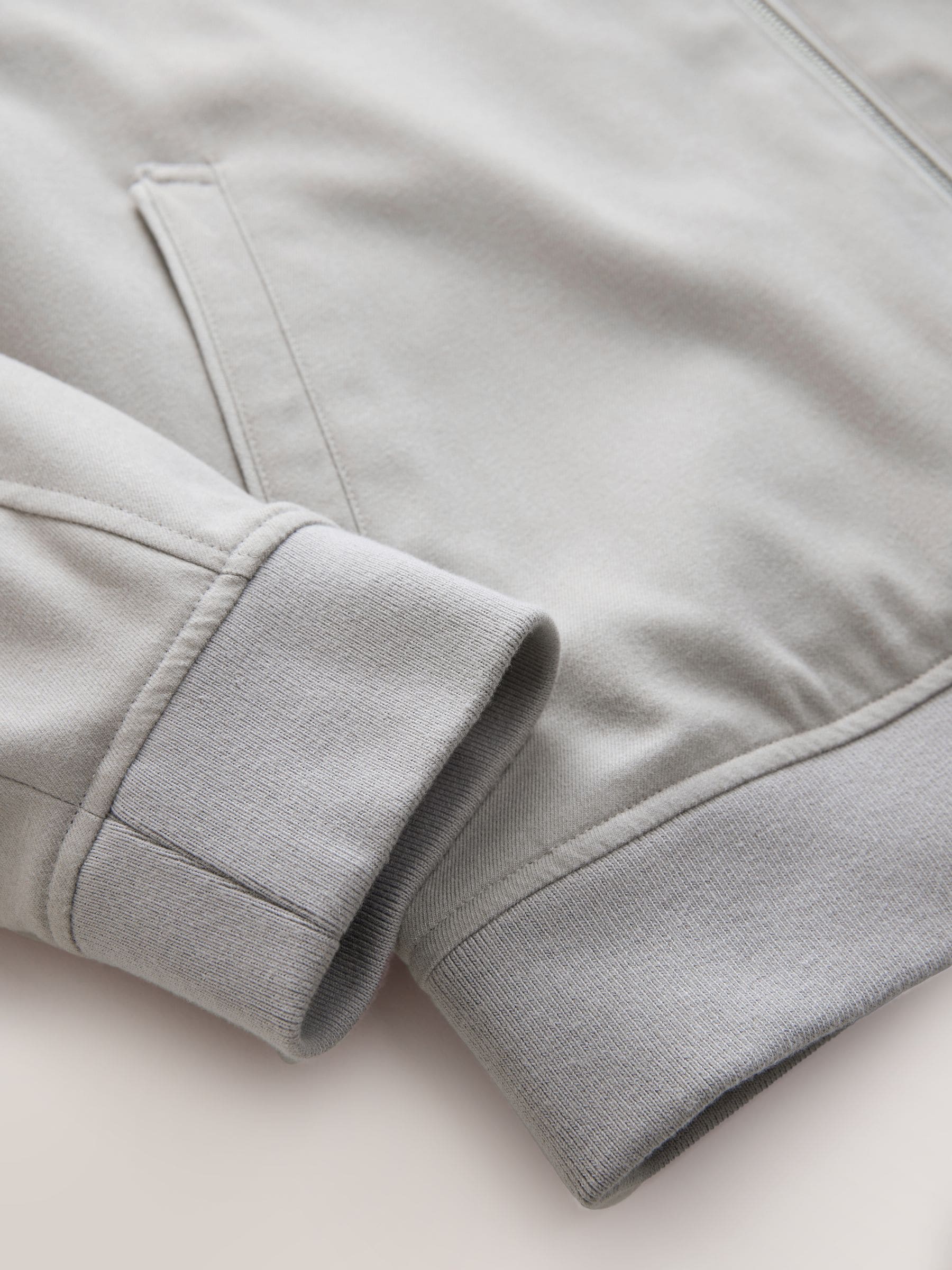 Neutraal - Smart Soft Touch Funnel Neck Jacket With Faux Suede Trim Detail