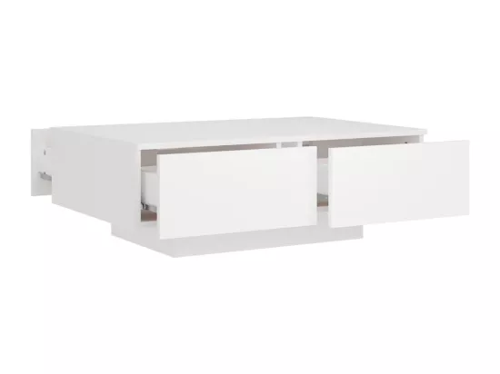 Table basse blanche 90x60x31 Leva