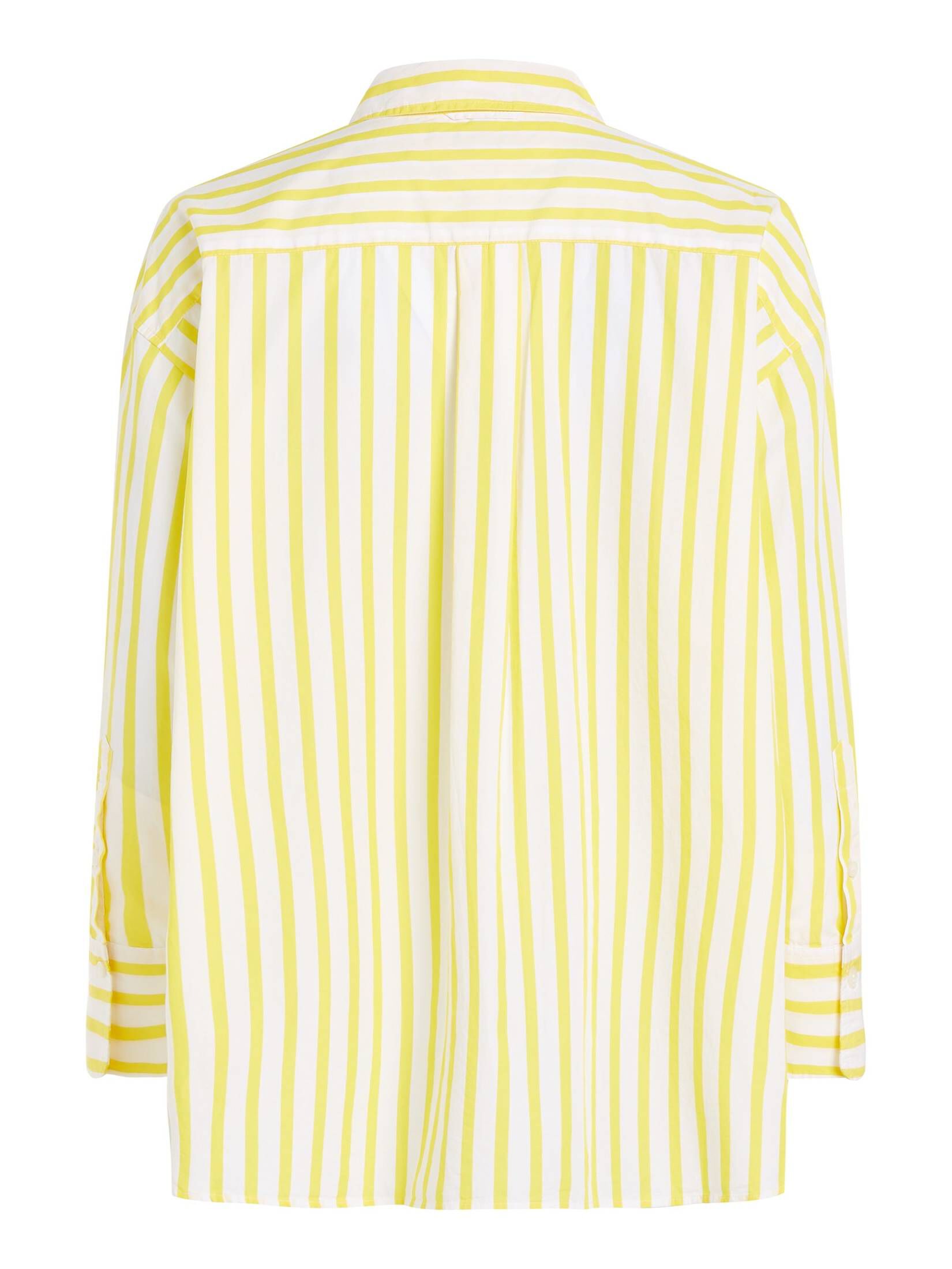 Tommy Hilfiger| Damen Hemdbluse STRIPED ICON OVERSIZED SHIRT aus Bio-Baumwolle