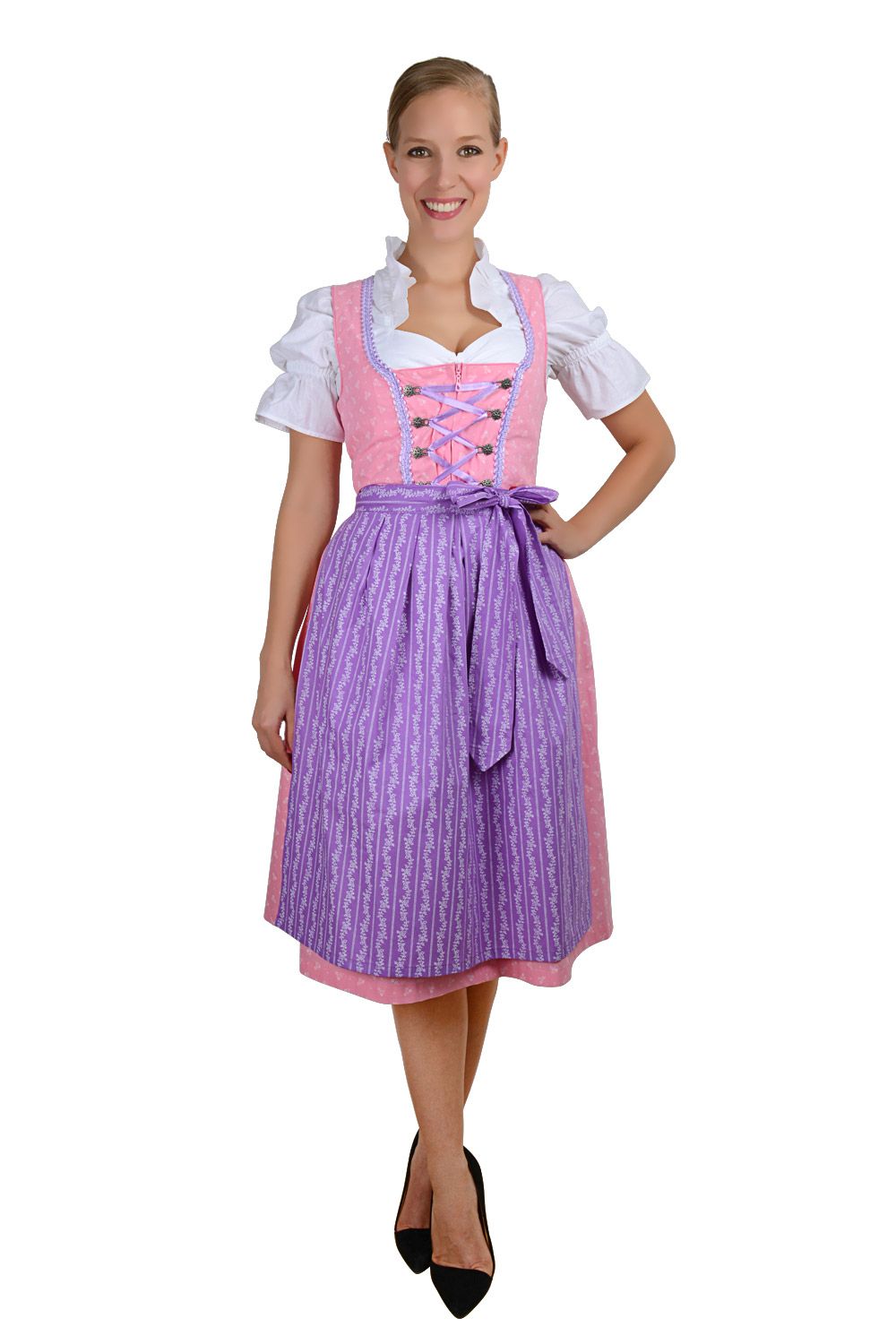 Midi Dirndl 3-teilig Streublümchen