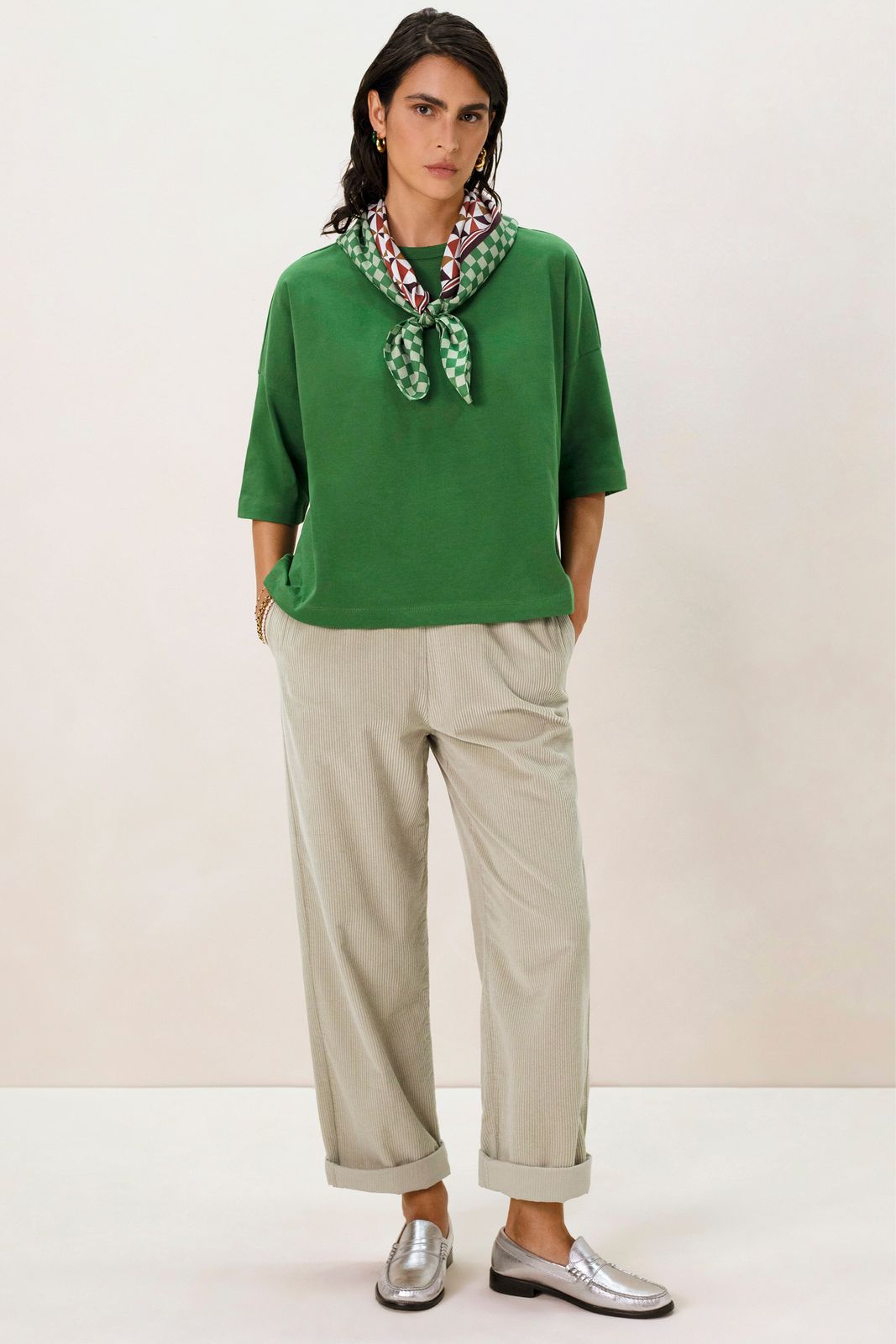 Groen oversized T-shirt