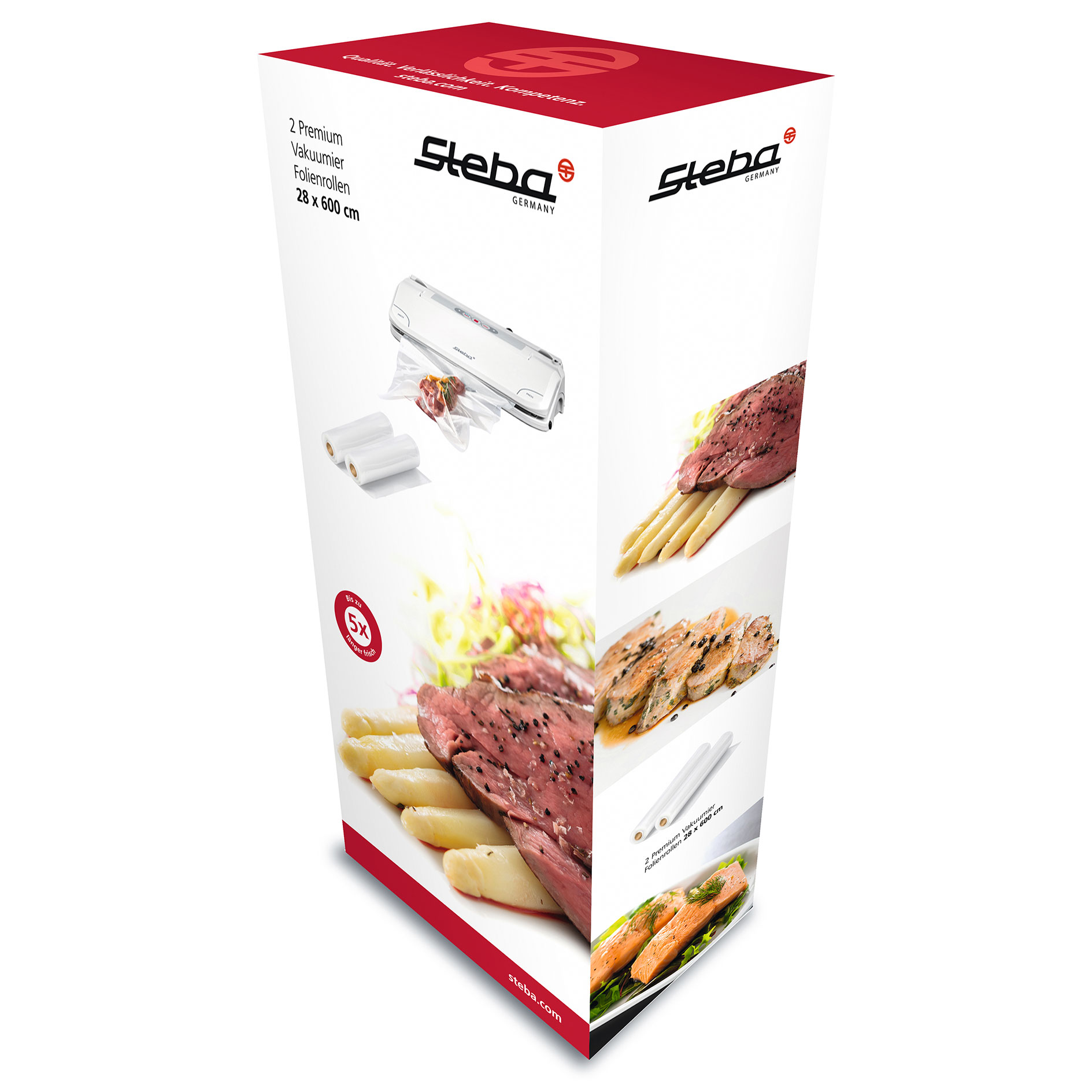STEBA 2 Vakuumier-Folienrollen - transparent