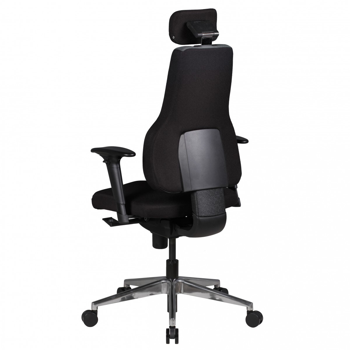Bürostuhl Ergonomisch Stoff Schwarz Drehstuhl Büro Sessel Chefsessel Kopfstütze