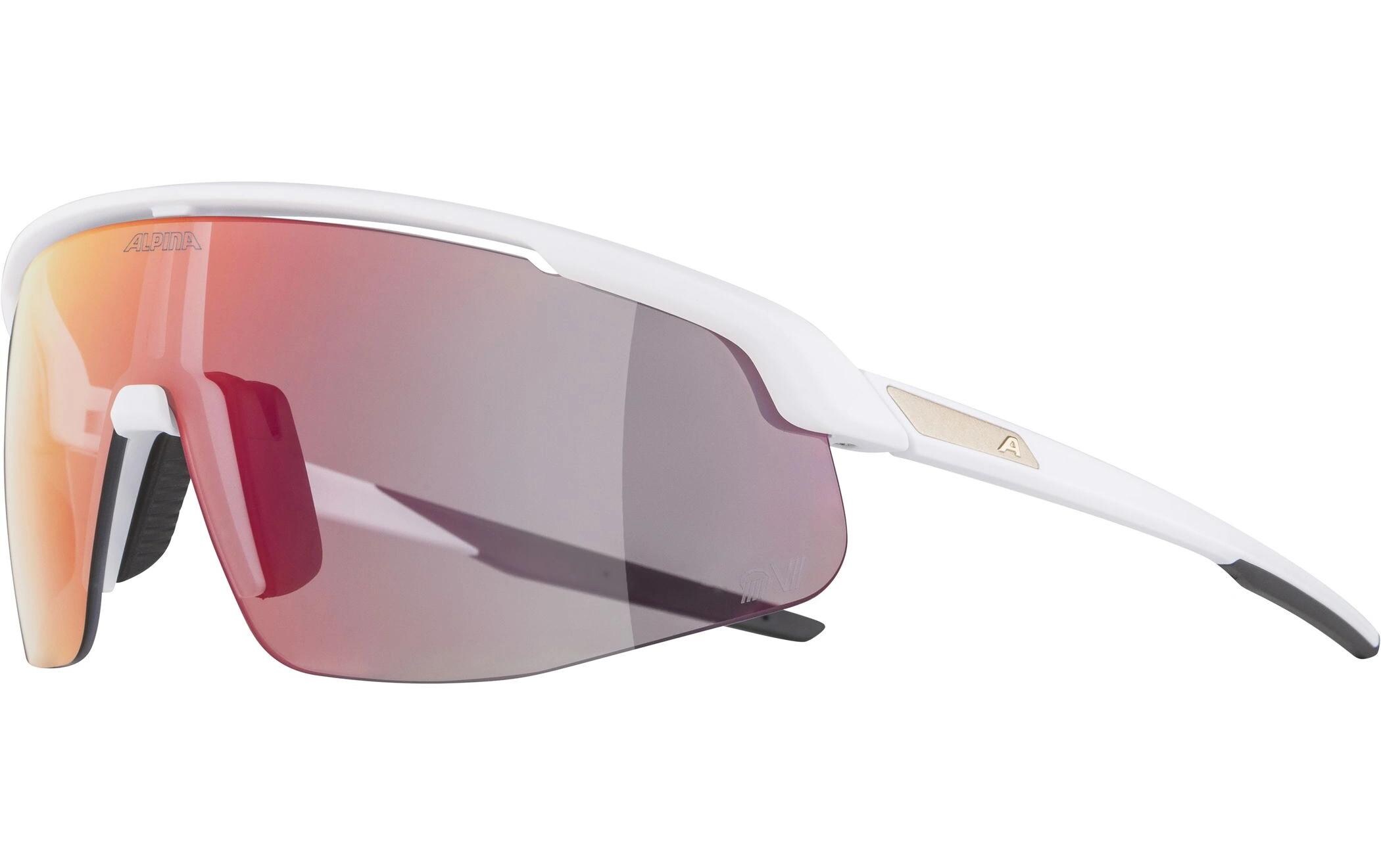 Sportbrille Turbo Pro QV - Weiss matt<br>Velobrille Cat. 1-3
