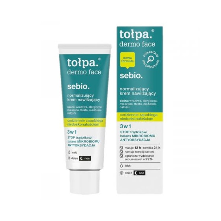 Tołpa Dermo Face Sebio. normaliserende Hydraterende gezichtscrème 40 ml