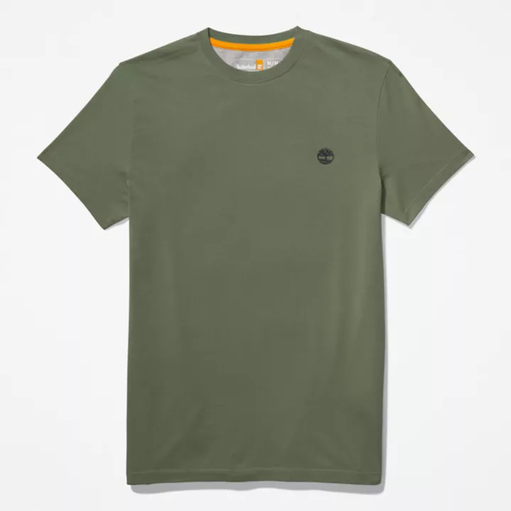 T-shirt coupe slim Dunstan River pour homme en vert foncé