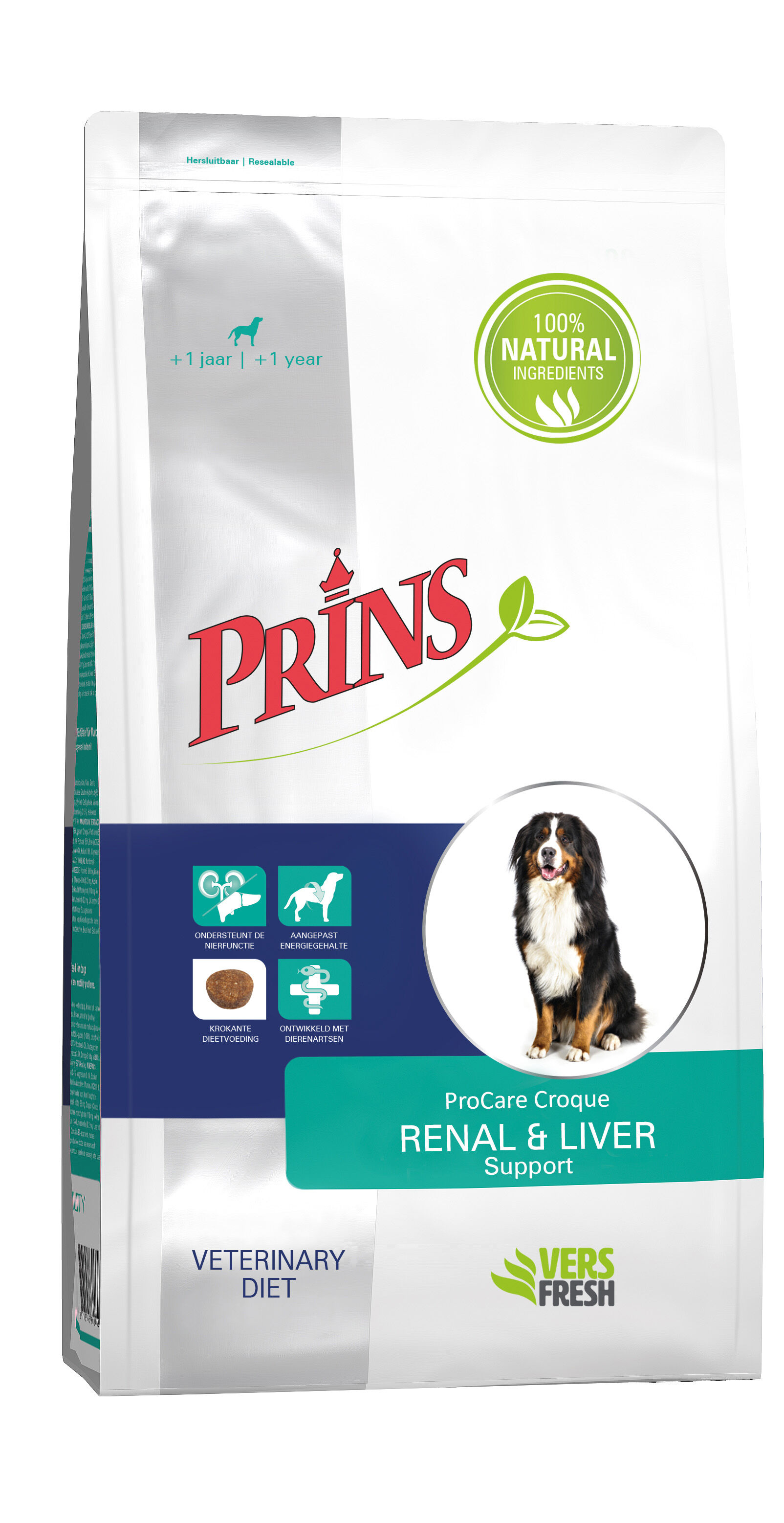 Prins Dieet ProCare Renal & Liver Support - Hondenvoer veterinair - 10 Kilogram - gevogelte