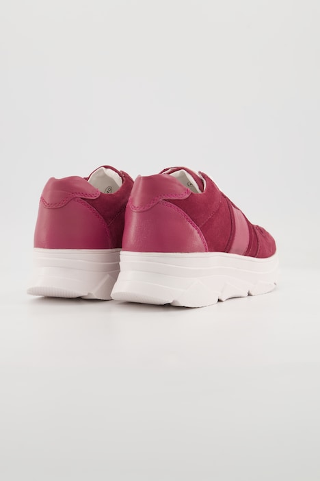 Leder-Sneaker, Chunky-Sohle, Wechselfußbett, Weite H